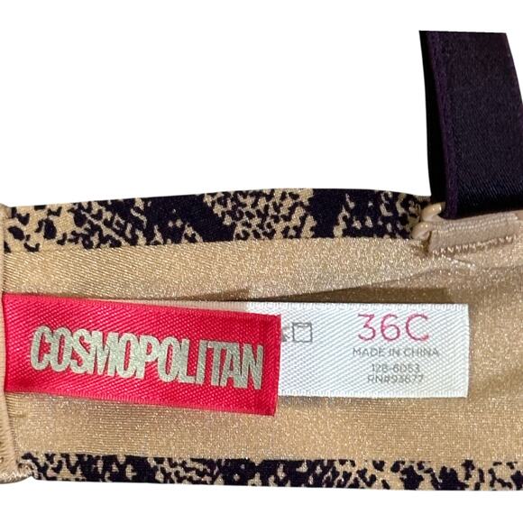 Cosmopolitan Bra Womens 36C Snake Print Ego Elevator Multi-Way - Picture 5 of 6